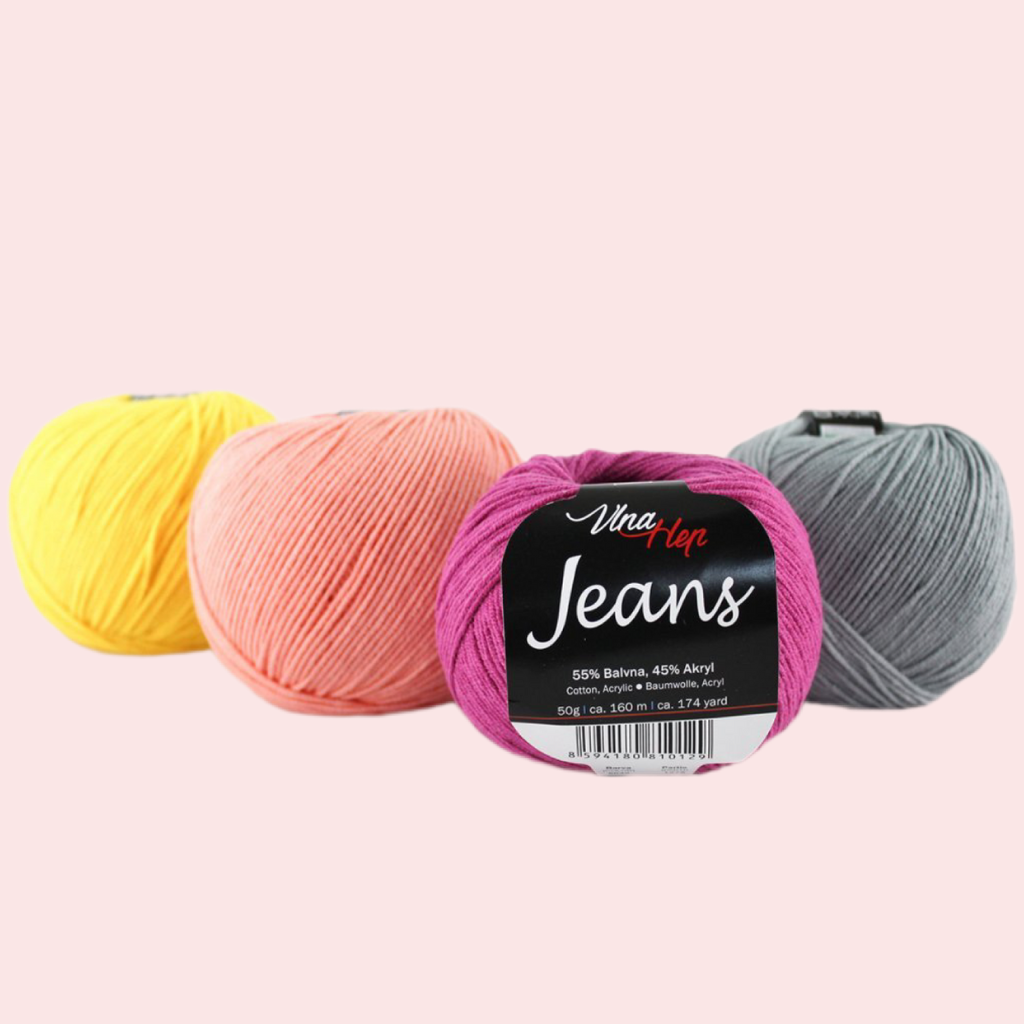 Jeans pamut-akril fonal